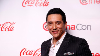 Actor Gabriel Luna poses during the CinemaCon Big Screen Achievement Awards ceremony at Caesars Palace in Las Vegas, Nevada, U.S. April 4, 2019. 