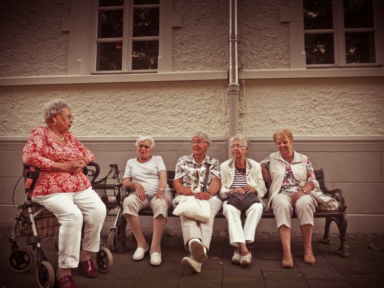 Group of seniors sitting