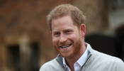 Britain's Prince Harry speaks after son's birth in Windsor