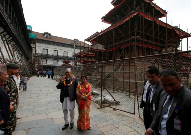 Nepal Prime Minister and his wife