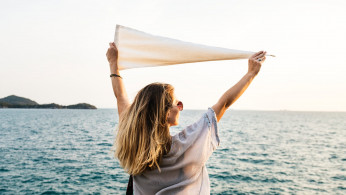 Woman enjoying her life