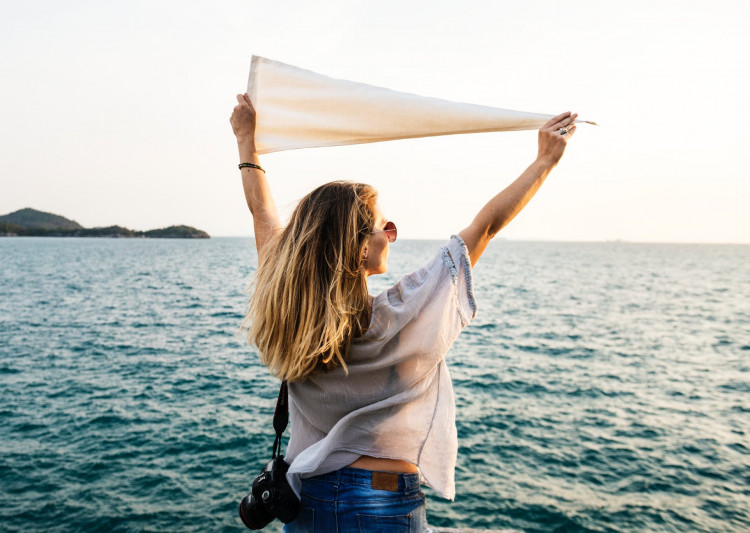 Woman enjoying her life