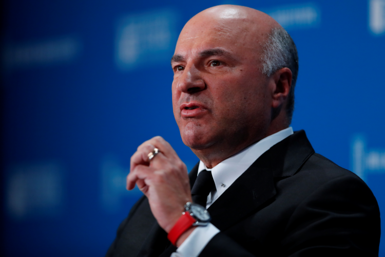 Kevin O'Leary Chairman, O'Shares ETFs; Television Personality, "Shark Tank" speaks during the Milken Institute's 22nd annual Global Conference