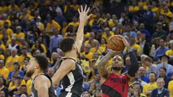 NBA: Playoffs-Portland Trail Blazers at Golden State Warriors