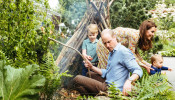 Britain's Prince William and Catherine, Duchess of Cambridge at RHS Chelsea Flower Show in London