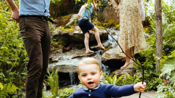 Britain's Prince William and Catherine, Duchess of Cambridge at RHS Chelsea Flower Show in London
