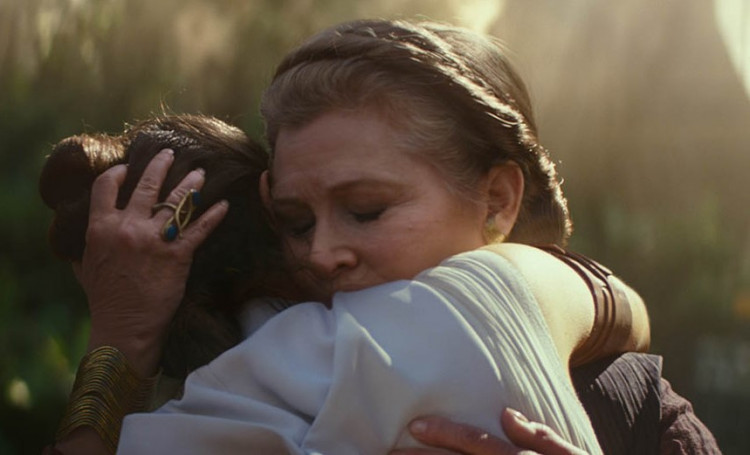 Leia Organa in the 'Star Wars Episode 9' trailer.