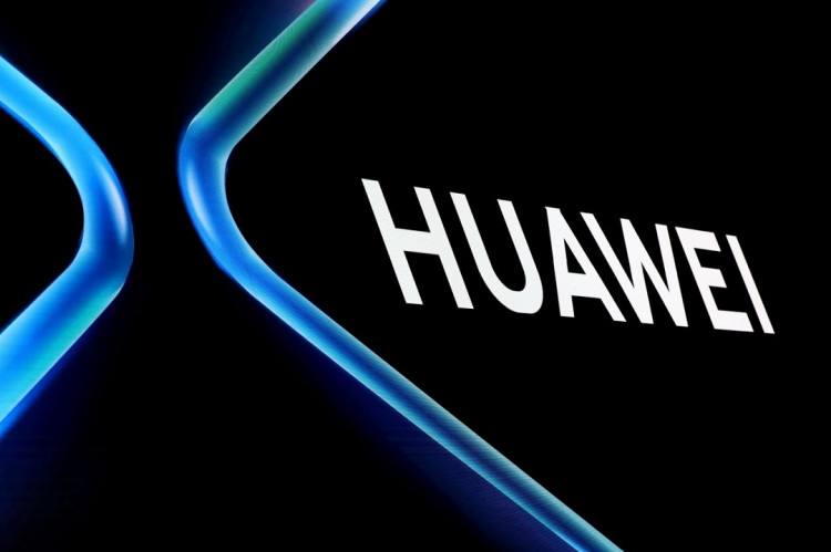 The Huawei logo is displayed ahead of the Mobile World Congress (MWC 19) in Barcelona