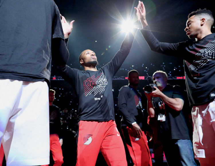 Damian Lillard NBA: Playoffs-Golden State Warriors at Portland Trail Blazers