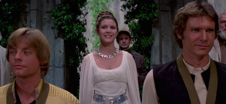 Luke, Leia, and Han in 'A New Hope'
