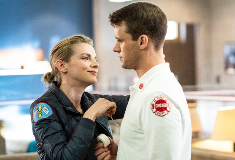 Sylvie Brett and Matt Casey in 'Chicago Fire' Season 7.