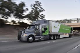The TuSimple self-driving truck is pictured in this handout photo