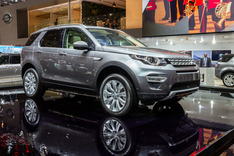 Land Rover Discovery Sport SUV car showcased at the 86th Geneva International Motor Show.