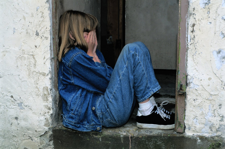 Girls having anxiety
