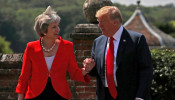 Theresa May and Donald Trump 2018