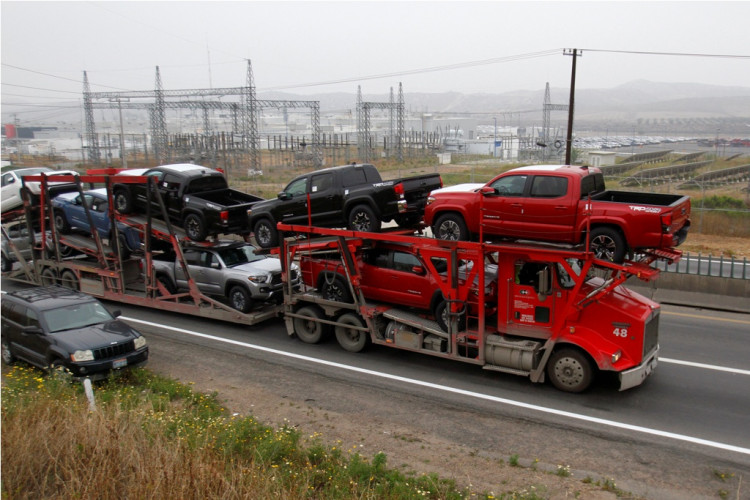 Cars Mexico-U.S. border
