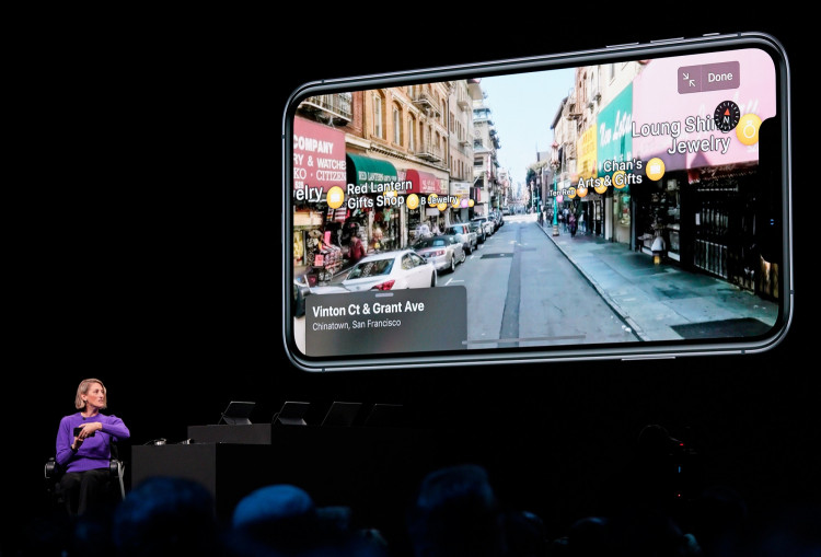 Meg Frost, Apple Director of Product Design, speaks about Maps during Apple's annual Worldwide Developers Conference in San Jose