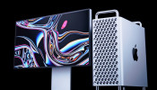 Apple's new Mac Pro is displayed during Apple's annual Worldwide Developers Conference in San Jose