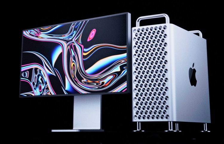 Apple's new Mac Pro is displayed during Apple's annual Worldwide Developers Conference in San Jose