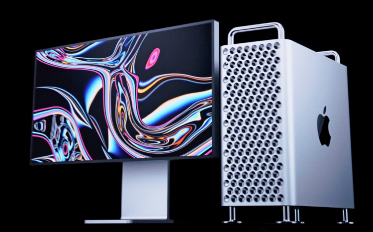 Apple's new Mac Pro is displayed during Apple's annual Worldwide Developers Conference in San Jose