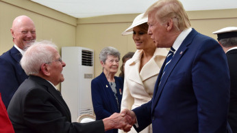 Melania Catches The Eye Of D-Day Veteran Nonagenarian Who Flirts With Her In Front Of Trump