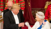 Donald Trump and Queen Elizabeth