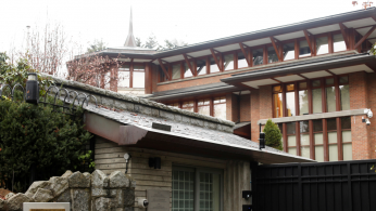 The exterior of the Chinese consulate is pictured in Vancouver