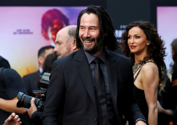 Cast member Keanu Reeves arrives for a screening of the movie "John Wick: Chapter 3 - Parabellum" in Los Angeles