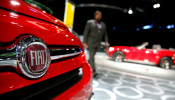 A Fiat car on display at the North American International Auto Show in Detroit