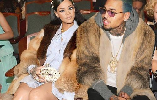 Chris Brown and Rihanna During Happy Times
