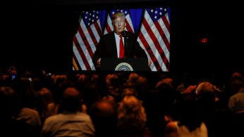 U.S. President Trump speaks at the National Association of Realtors' Legislative Meetings & Trade Expo in Washington