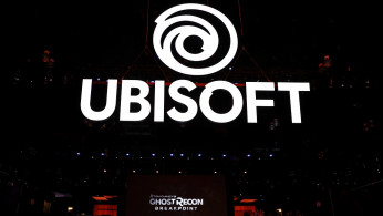 A large display for the gaming company 