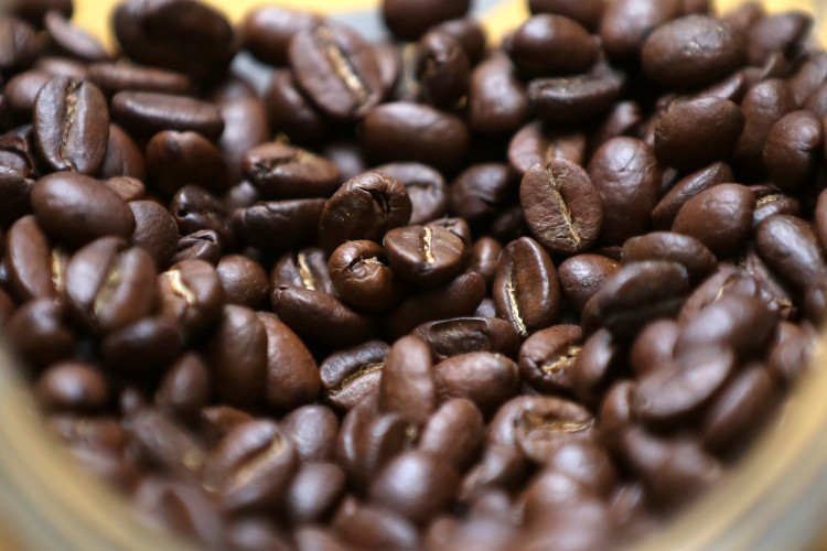 Roasted coffee beans in Bogota