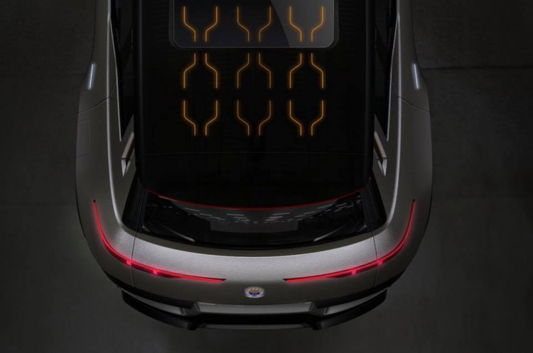 Fisker Electric SUV Showing Full Length Solar Panel Roof