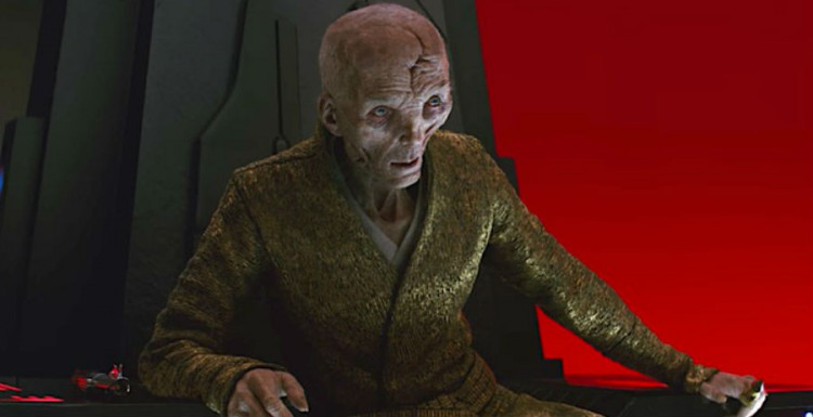 Supreme Leader Snoke in 'Star Wars: The Last Jedi'