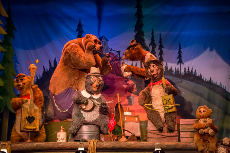 The Country Bear Jamboree has been at Walt Disney World since its opening day. 
