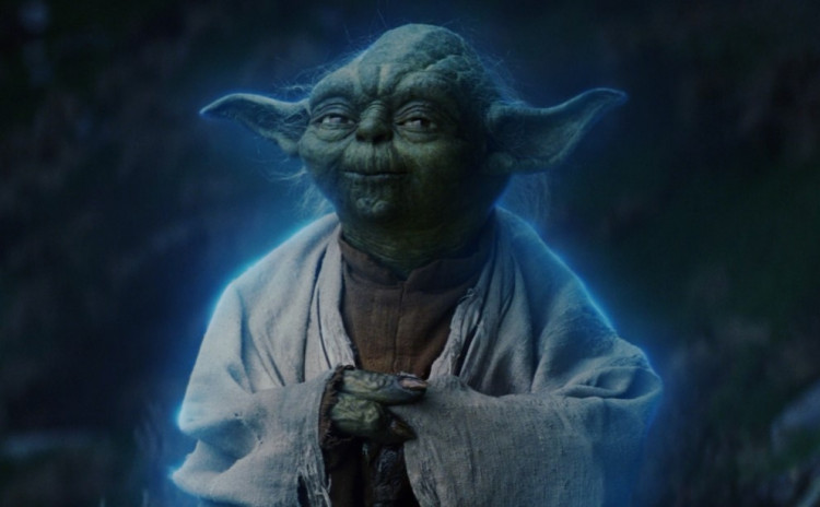 Yoda's Force ghost in 'Star Wars: The Last Jedi'
