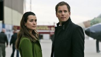 Ziva David (Cote de Pablo) and Tony DiNozzo (Michael Weatherly) in 'NCIS'