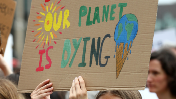 Climate change demonstration in London
