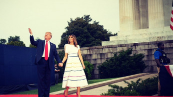 Melania In Gay Pride Dress At Fourth Of July Event