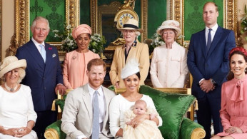 Royal family picture at Bay Archie's christening. It was alleged that Prince Harry is jealous of Prince William and Kate Middleton.