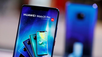 The Huawei Mate 20 Pro is pictured on the company's stand during the 'Electronics Show - International Trade Fair for Consumer Electronics' at Ptak Warsaw Expo in Nadarzyn