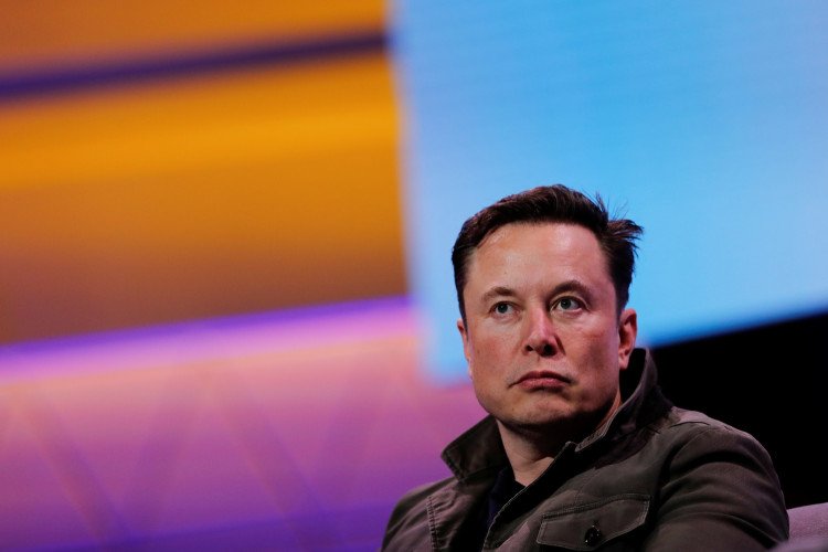 SpaceX owner and Tesla CEO Elon Musk speaks during a conversation with legendary game designer Todd Howard at the E3 gaming convention in Los Angeles