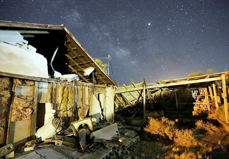 California home destroyed by July 5 quake.