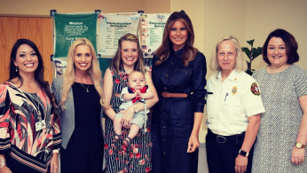Melania Trump Wears Black For Be Best Campaign In West Virginia After Fourth Of July Commotion
