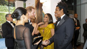 Duke And Duchess of Sussex, Harry, Meghan Greet Beyonce, Jay-Z At 'Lion King' Premiere