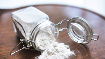 Flour in a jar.