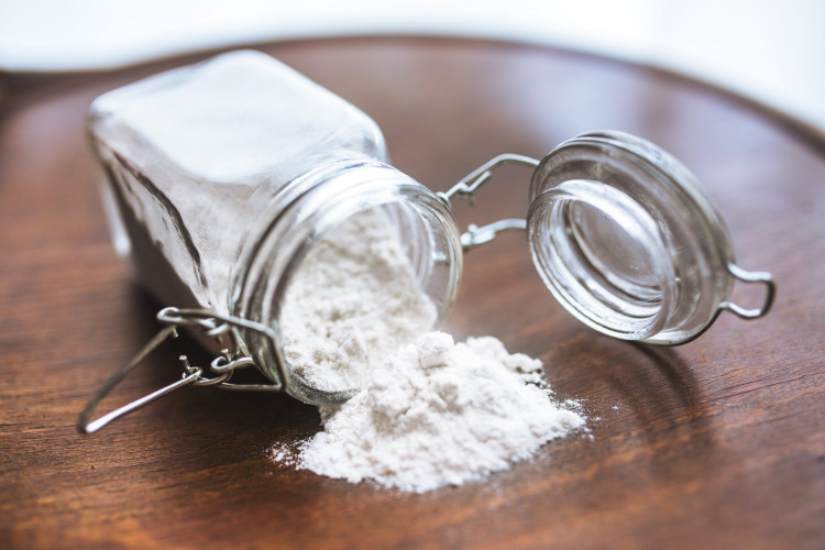 Flour in a jar.