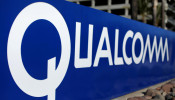 A sign on the Qualcomm campus is seen, as chip maker Broadcom Ltd announced an unsolicited bid to buy peer Qualcomm Inc for $103 billion, in San Diego.