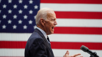 Democratic 2020 U.S. presidential candidate and former Vice President Joe Biden speaks at The Graduate Center of CUNY in the Manhattan borough of New York